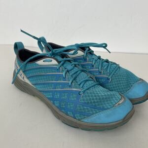 Merrell Bare Access Arc 2 Aqua Blue Running Trail Shoes Sneakers Vibram Sole 9